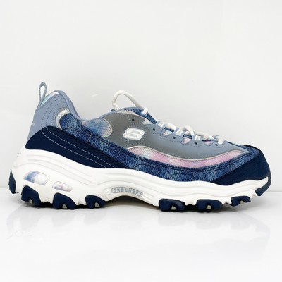 

Skechers Womens D Lites Luscious Chic 149251 Синяя повседневная обувь Кроссовки Размер 9, Синий, D Lites Luscious Chic