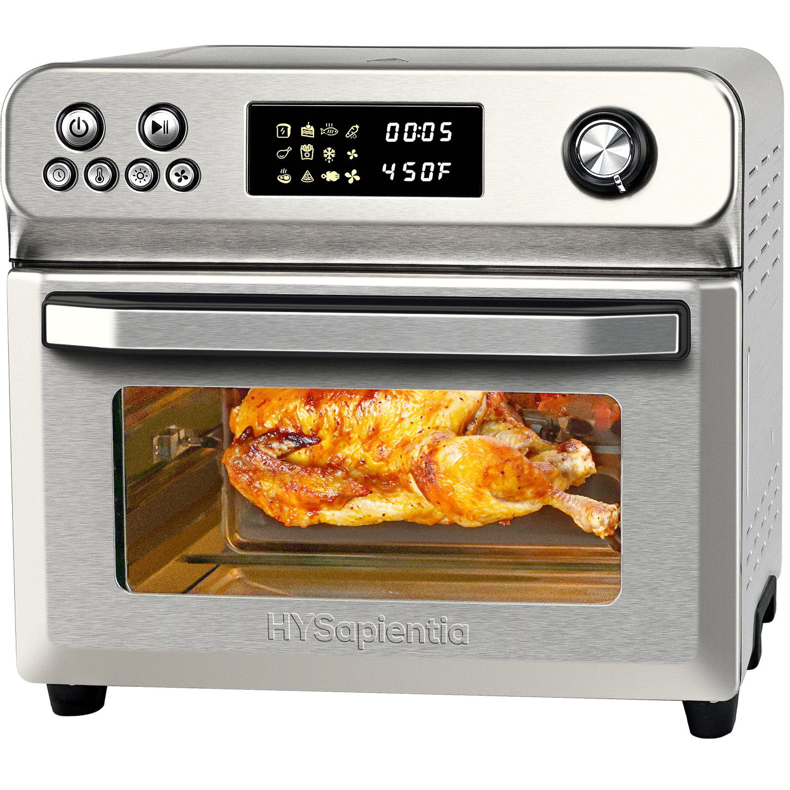 HYSapientia Air Fryer Oven 26QT Countertop Convection Toaster Ovens  XXL,1800W
