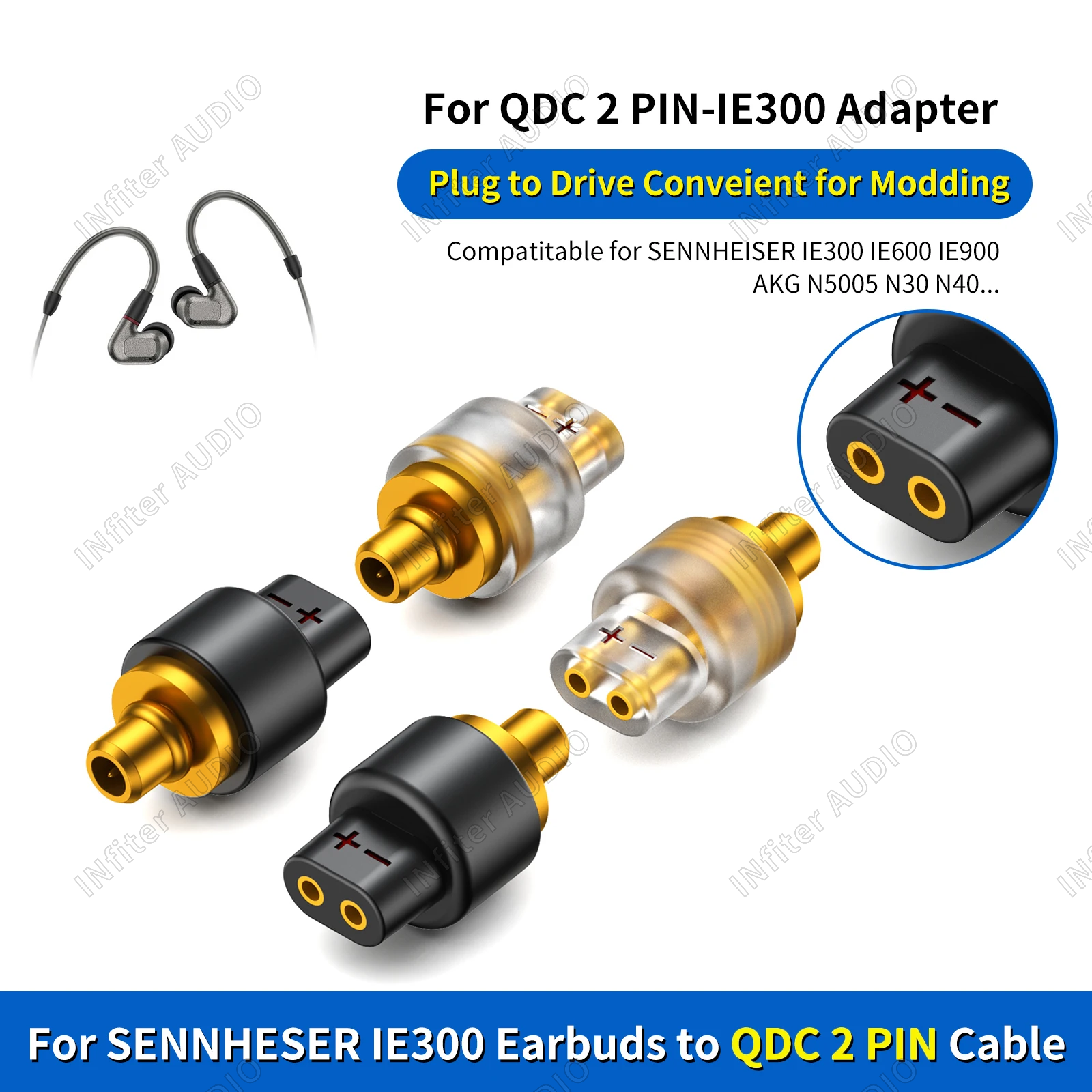 Amazon.com: MMCX Adapter for IEMs, AKG N5005 & Sennheiser