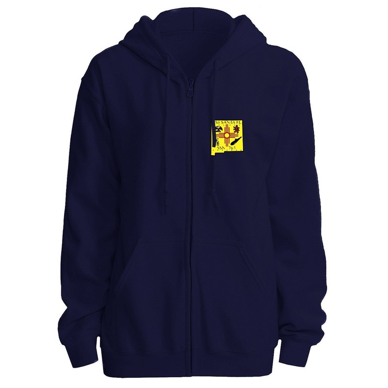 SSN-763 USS Santa Fe Navy Full-zip Hoodie