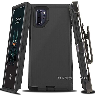 For Galaxy Note 10 10+ Plus Case Cover Shockproof Series Fits Defender Belt Clip