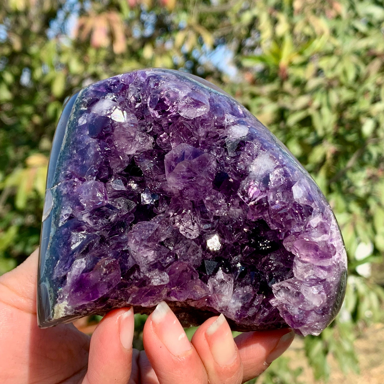 こたつ amethyst 471G Natural Amethyst geode quartz cluster crystal specimen