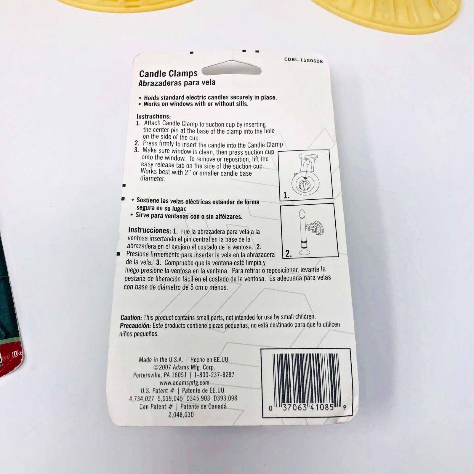 Vintage Christmas Electric Window Candles Lot 8 and Candle Window Clamps