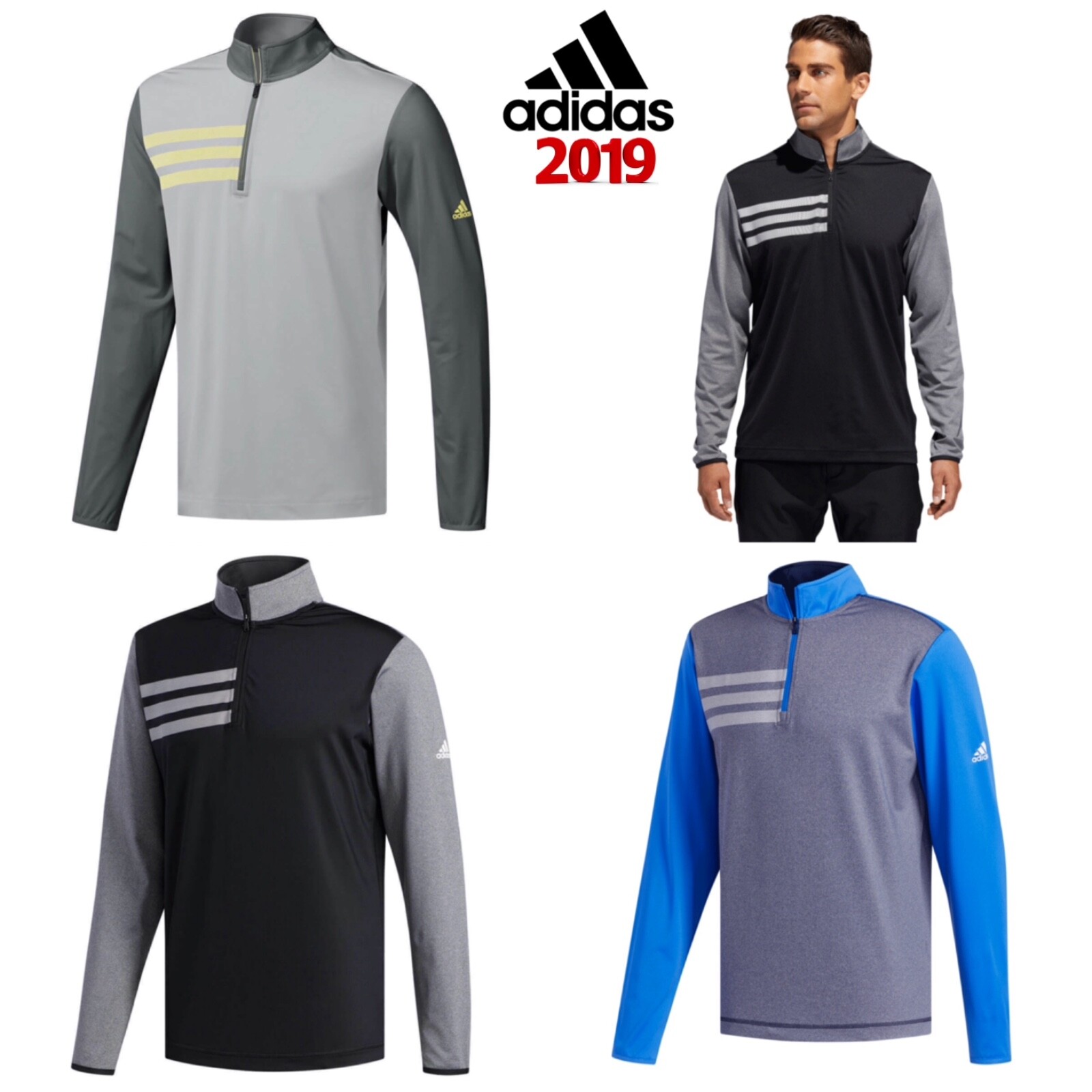 adidas 1 4 zip golf pullover