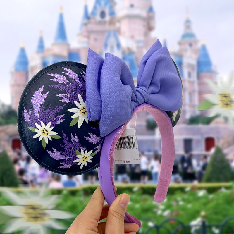 Flowers Purple Bow Minnie Ears Mickey Mouse Disney-Parks  display picture 1