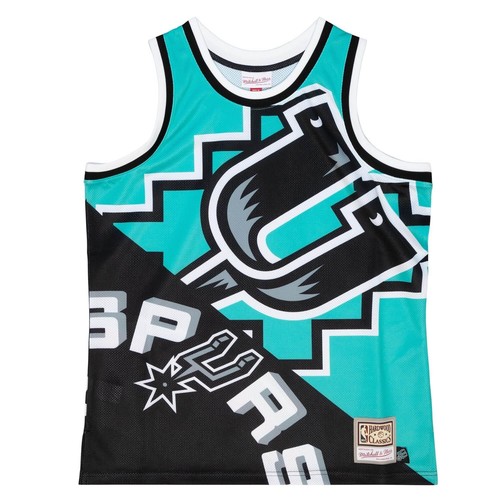

MITCHELL - NESS NBA BIG FACE FASHION TANK 5.0 SAN ANTONIO SPURS, Teal/san antonio spurs