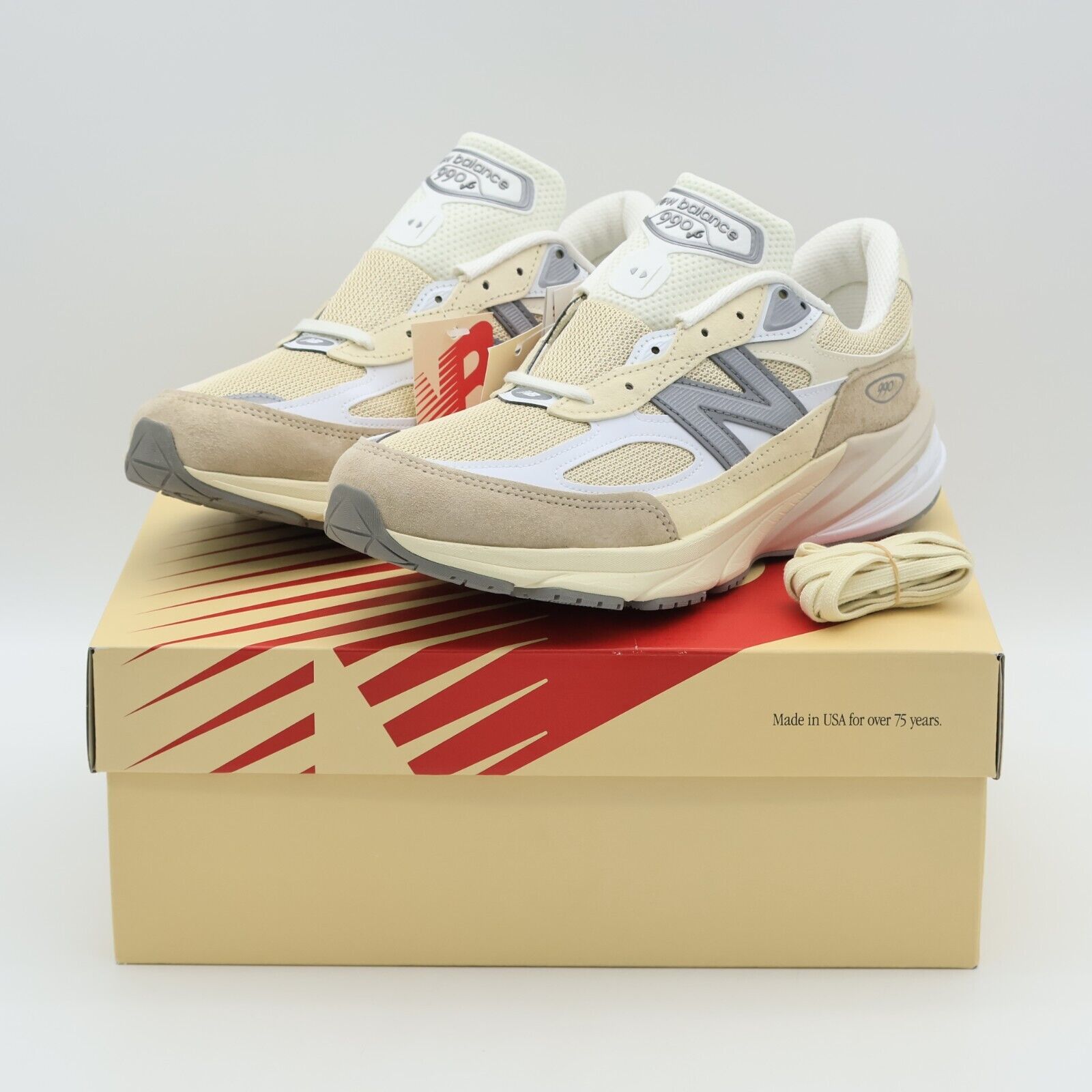 M990SS6 New Balance 990V6 Beige MiUSA Cream Ivory Mindful M990SS6 New Balance 990V6 Beige MiUSA Cream Ivory Mindful