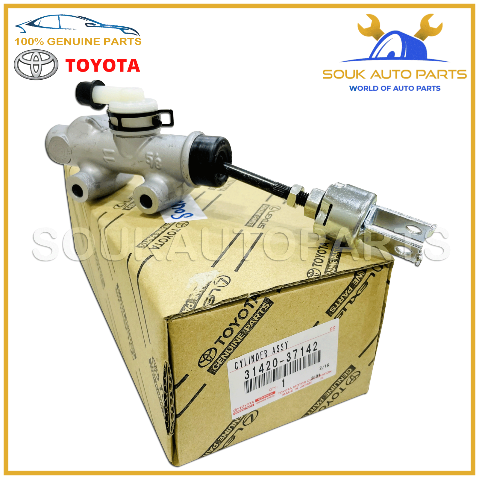 31420-37142 Genuine Toyota CYLINDER ASSY, CLUTCH MASTER