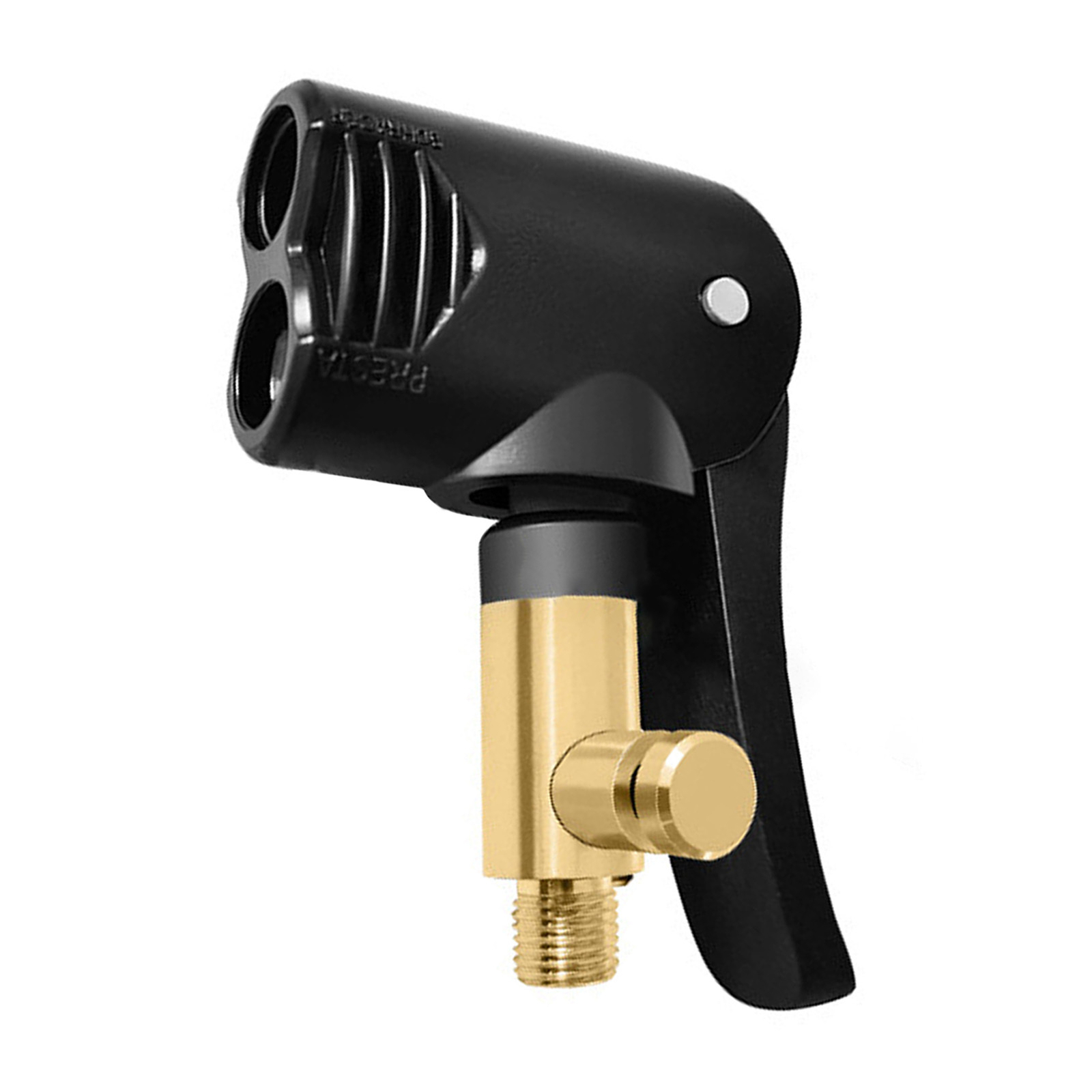1x Bicycle Air Pump Nozzle Replacement Dual Heads Adapter V Alve Tyre Tube Pump