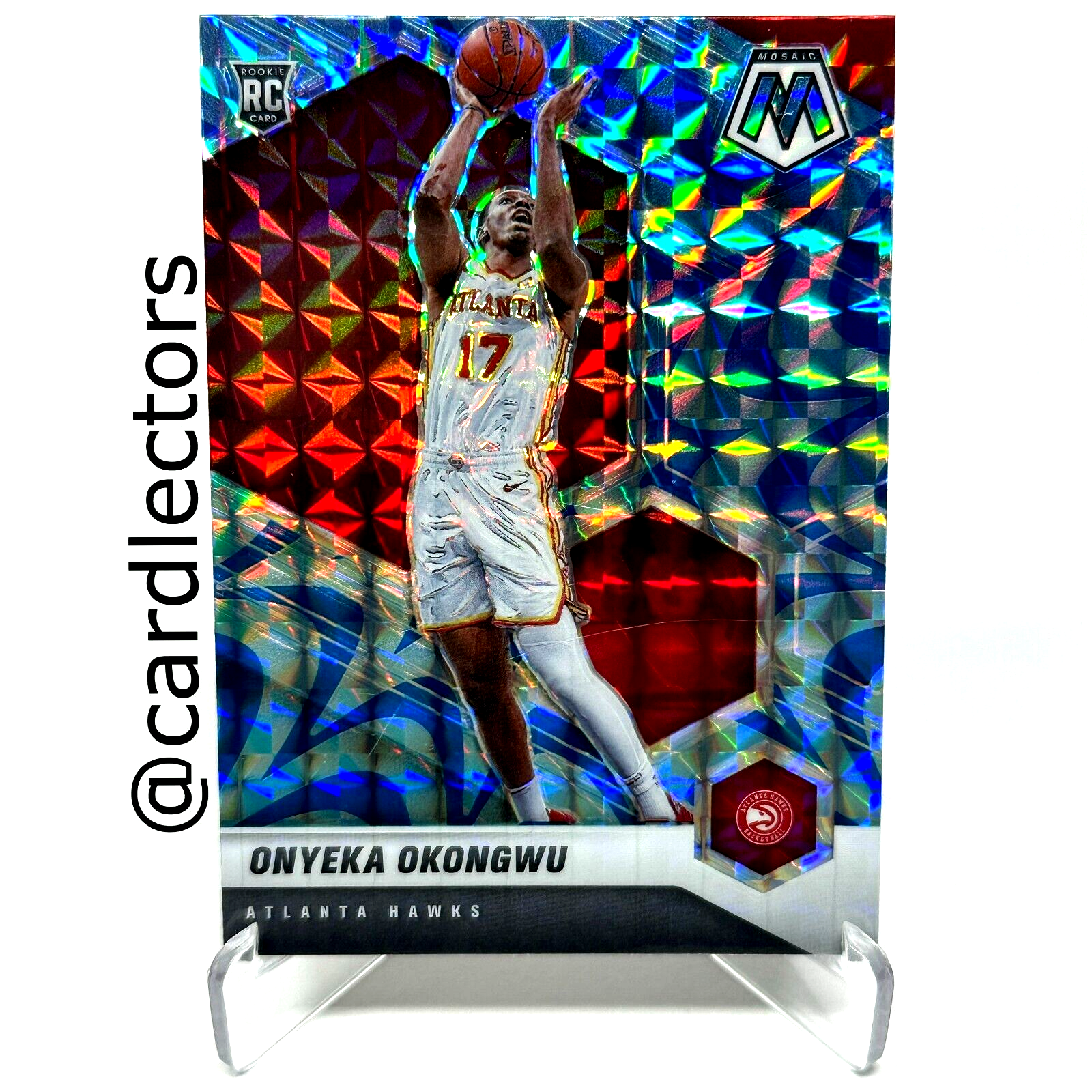 2020-21 Panini Mosaic ONYEKA OKONGWU #225 RC Reactive Blue PRIZM