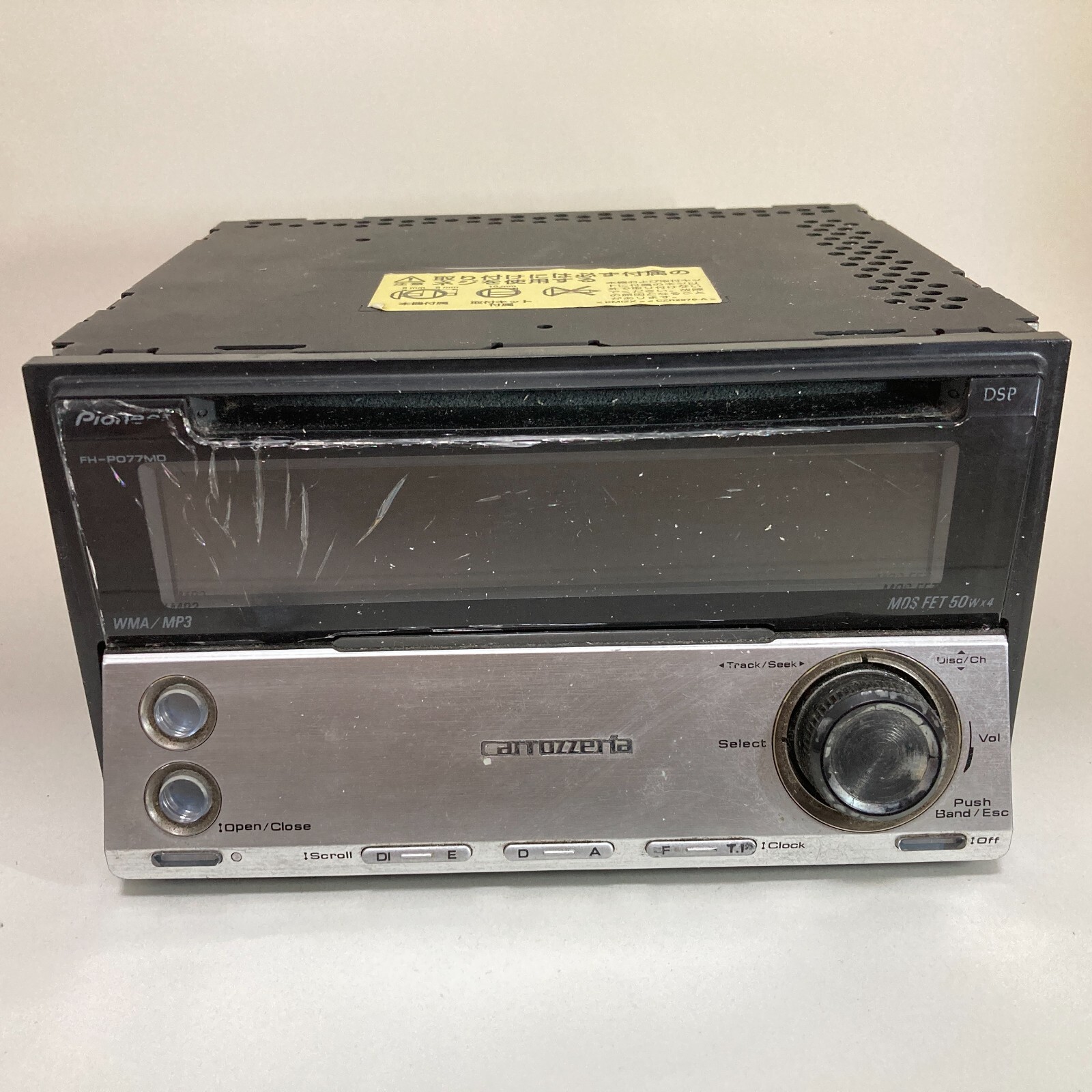 【良好】カロッツェリア　FH-P077MDzz Pioneer carrozzeria FH-P077MD CD MD CD-R/RW MDLP DSP 2DIN | eBay