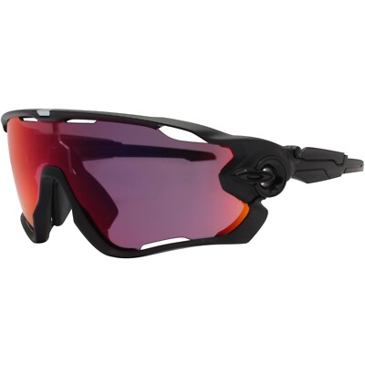 Oakley Jawbreaker Matte Black PRIZM Road Ruby & Grey Photochromic OO9290-75