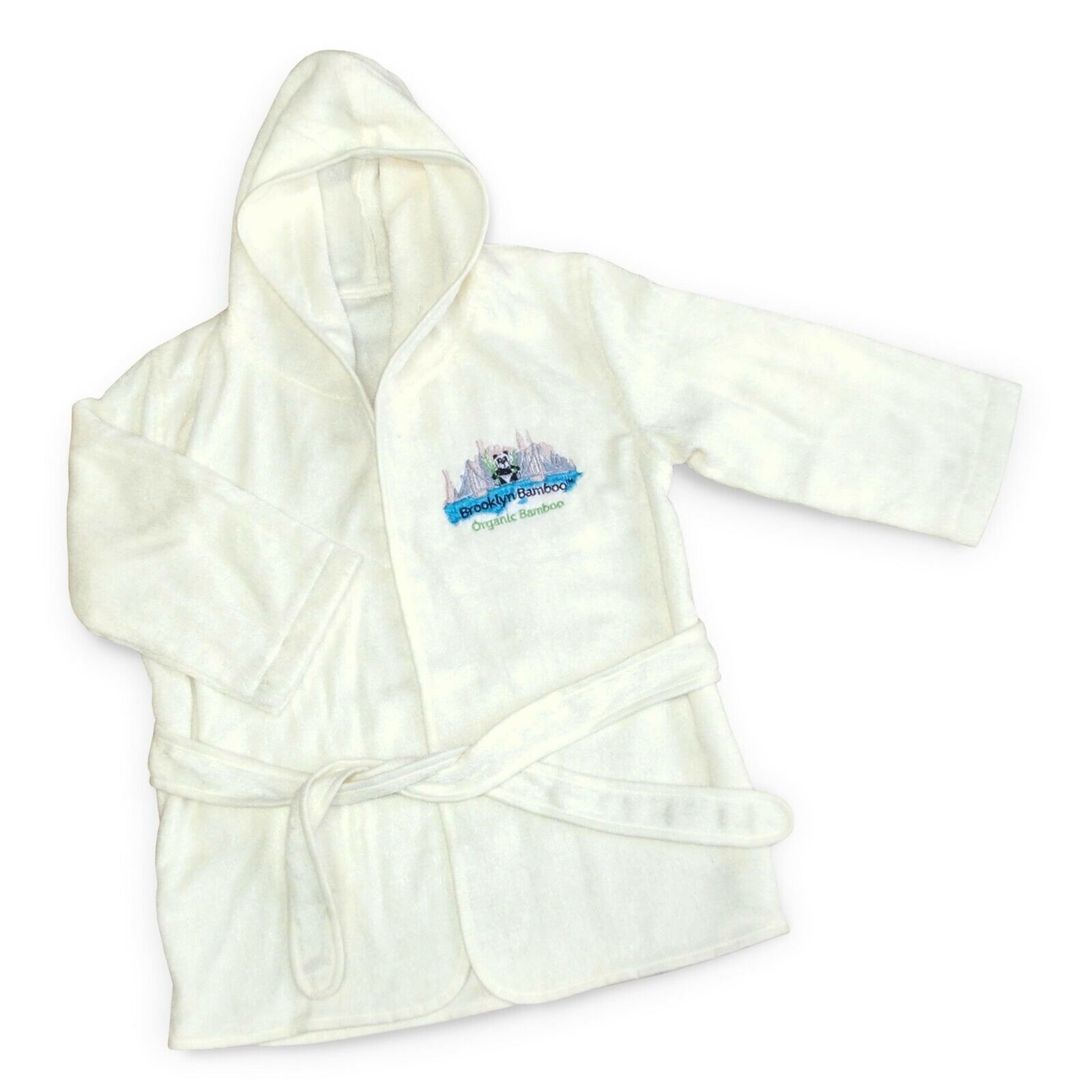 Brooklyn Bamboo Baby Hooded Robe Soft, Hypoallergenic- 10-24 months Bathrobe