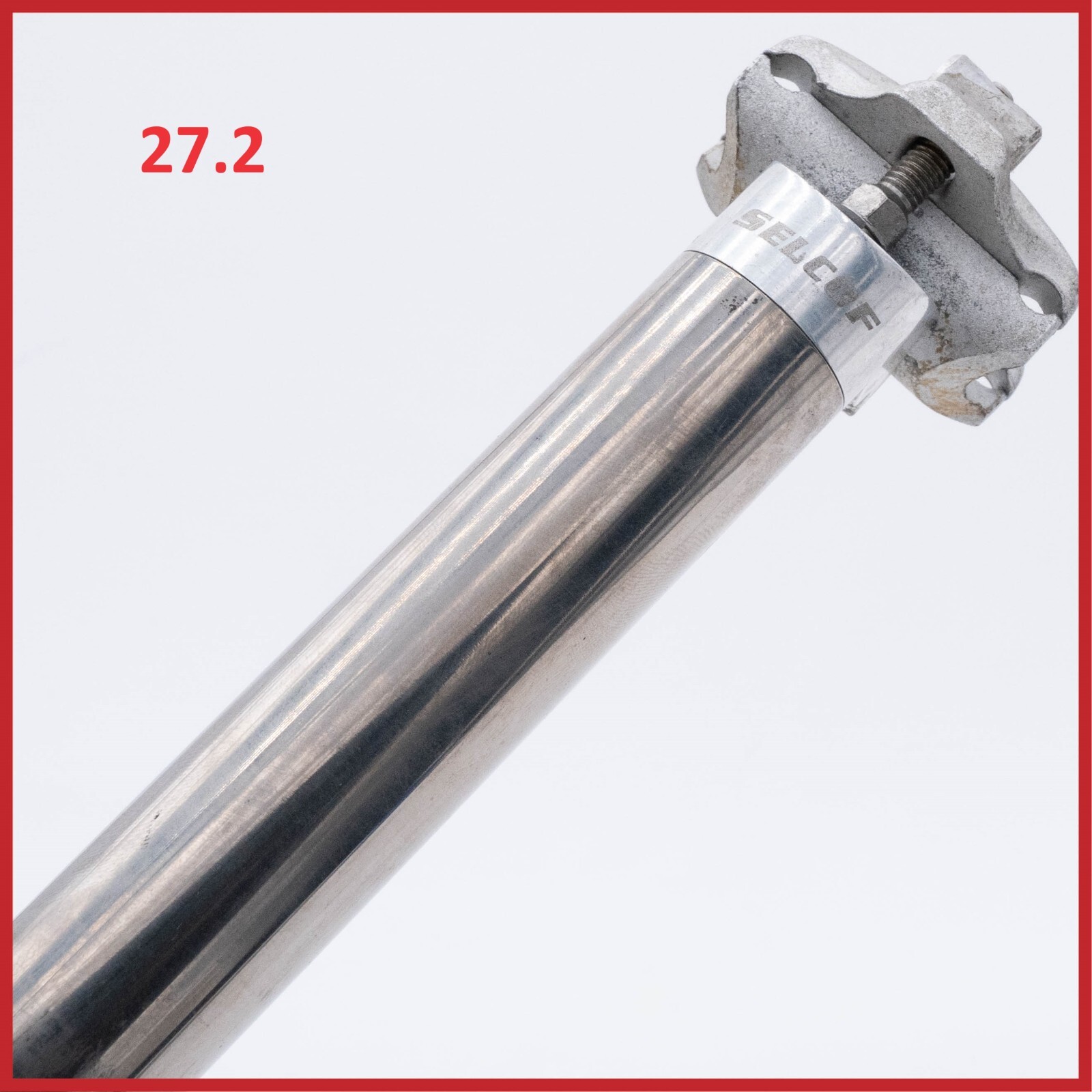 SELCOF TITANIUM SEATPOST 27.2 mm 2 BOLTS 310 mm VINTAGE OLD