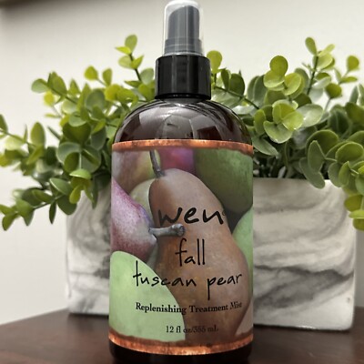 New WEN Fall Tuscan Pear Replenishing Treatment Mist 12 fl oz with Pump Inserted