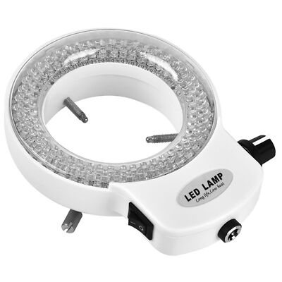 Microscope Camera 144LED Bead Light Source Brightness Adjustable Ring Lamp White