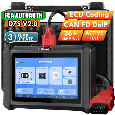 2025 XTOOL D7S V2.0 Bidirectional All System Diagnostic Scanner Key Programming