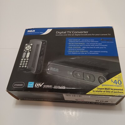 RCA Digital TV Converter Box DTA800B