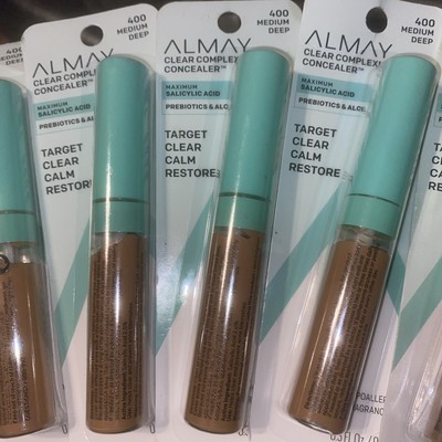 Almay Clear Complexion Acne & Blemish Spot Treatment Concealer, 400 Med/Deep-exp