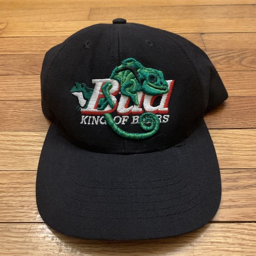 USA USED Bud KING OF BEERS キャップ Vintage Budweiser Bud Trucker Hat Snapback Cap Red Mesh 80s