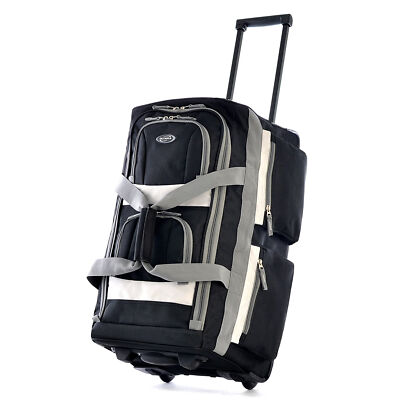 29 Inch 8 Pockets U Shaped Rolling Duffel Bag Case with Hand