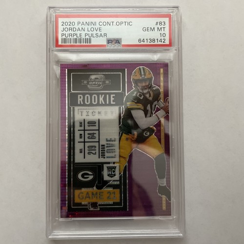 2020 Contenders Optic Purple Pulsar Jordan Love Rookie /21