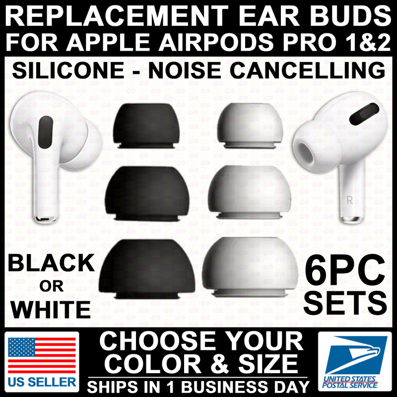 3-PAIRS Ear Bud Tip For Apple AirPod Pro 1 &