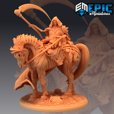 Horseman of Death, Dungeons and Dragons Miniatures, Mounted Skeleton Warrior