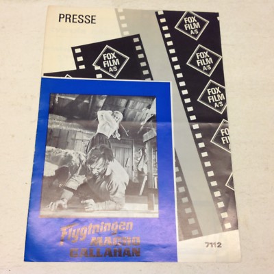 ''Macho Callahan'' David Janssen Jean Seberg 1970 Danish Movie Press Release Kit