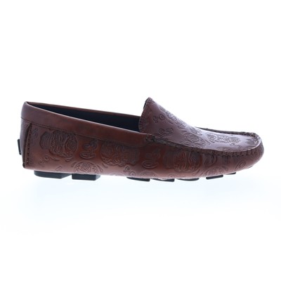 

Мужские коричневые лоферы и мокасины без шнуровки Robert Graham Crossbones, Коричневый, Robert Graham Crossbones
