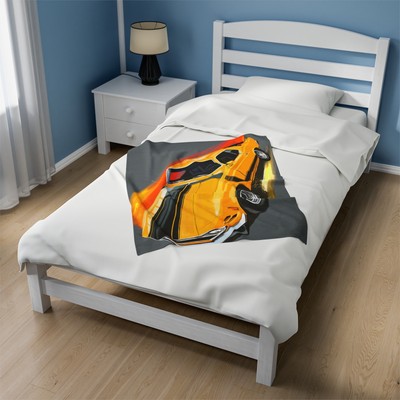 Mustang fastback boss 302 American muscle Velveteen Plush Blanket