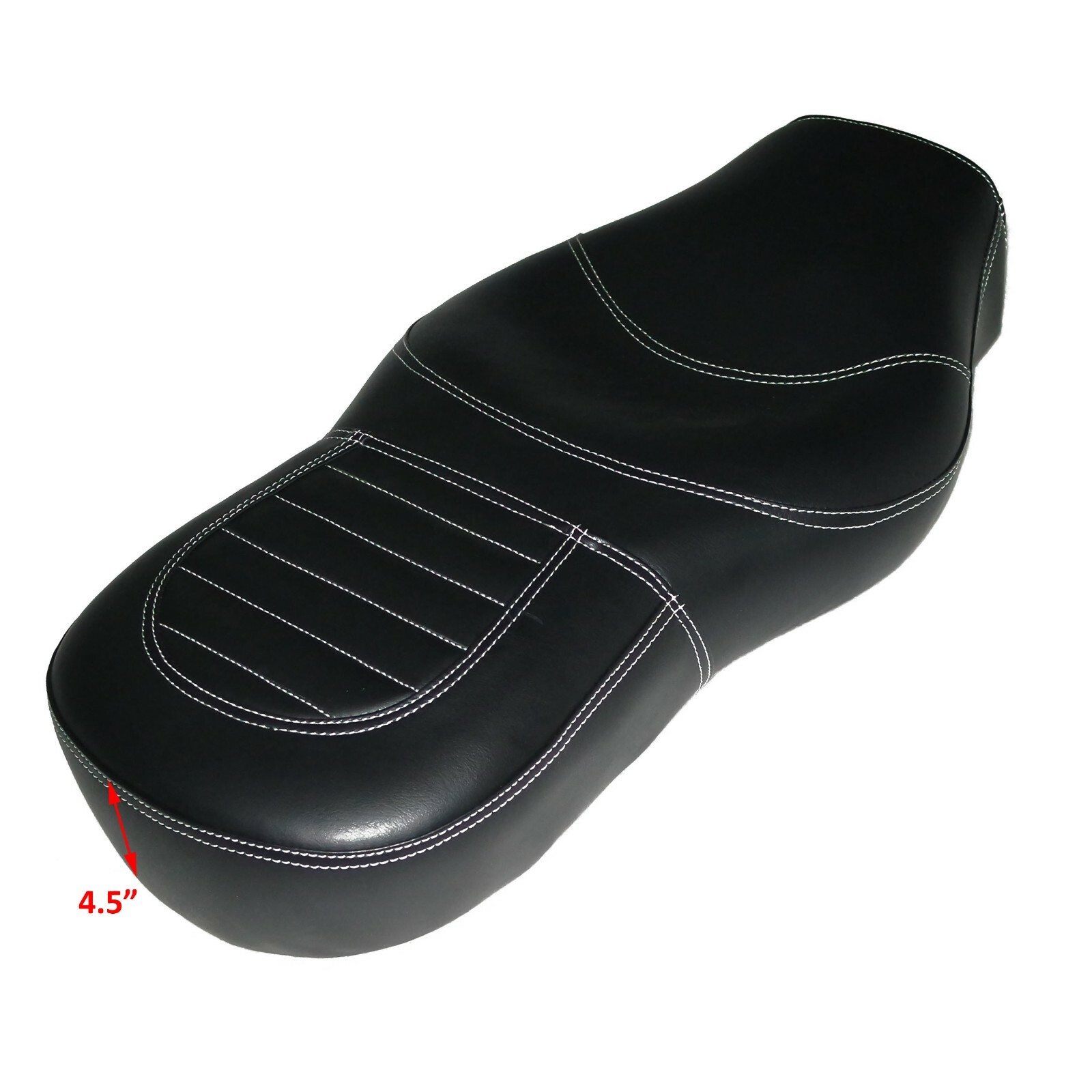 Fits Royal Enfield Interceptor 650 Custom Made Dual Seat White Stitched 
