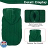 PUPTECK Winter Dog Cat Sweater Coat - Soft Cold Weather Clothes Knitwear for Kitties and Small Dogs Indoor Outdoor Walking Warm, Knitted Classic for Doggies Kitties Girls Boys, Green S