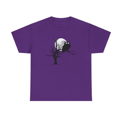 Enigmatic Owl & Moonlit Night Mysterious Night Graphic Tee Best Outdoor T-Shirt