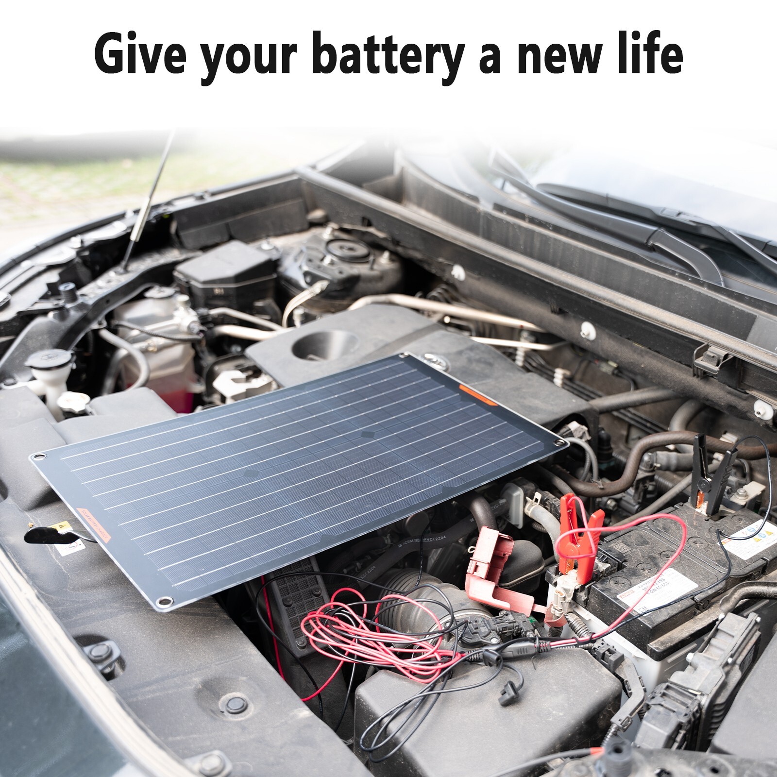 10W Solar Panel 12V Trickle Charger Battery Charger Kit Maintainer Boat Car RV