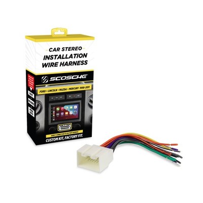 Scosche Car Wiring Harness with Crimp Connectors Ford Mazda Nissan FD16BCB