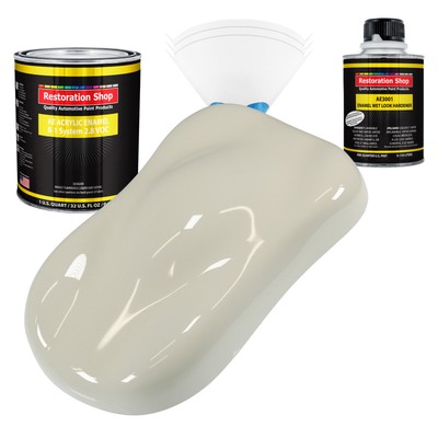 Restoration Shop Spinnaker White Acrylic Enamel Quart Kit, Auto Paint