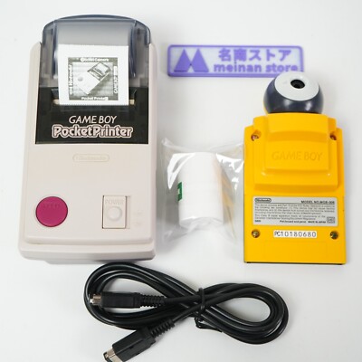 Nintendo GameBoy Pocket Printer MGB-007 Pocket Camera Yellow MGB-006 Link Cable