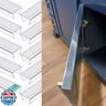 MONOID Drawer Edge Protector, Slip-On Clear Table Corners Guards, Door Kitchen Furniture Bumper, Prevent Wear, Impact Protection, Ease to Cut, 3/4