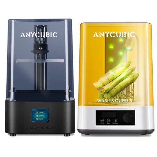 ANYCUBIC Photon Mono 2 Resin 3D Printer 6.6" 4K+ LCD Screen / Wash & Cure 3 lot