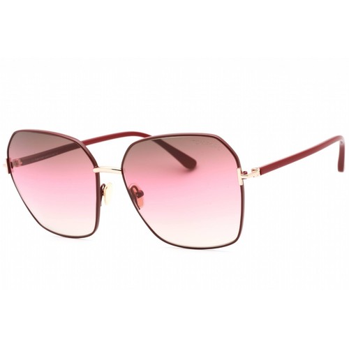 Tom Ford Women's Sunglasses Shiny Bordeaux Cat Eye Full Rim
