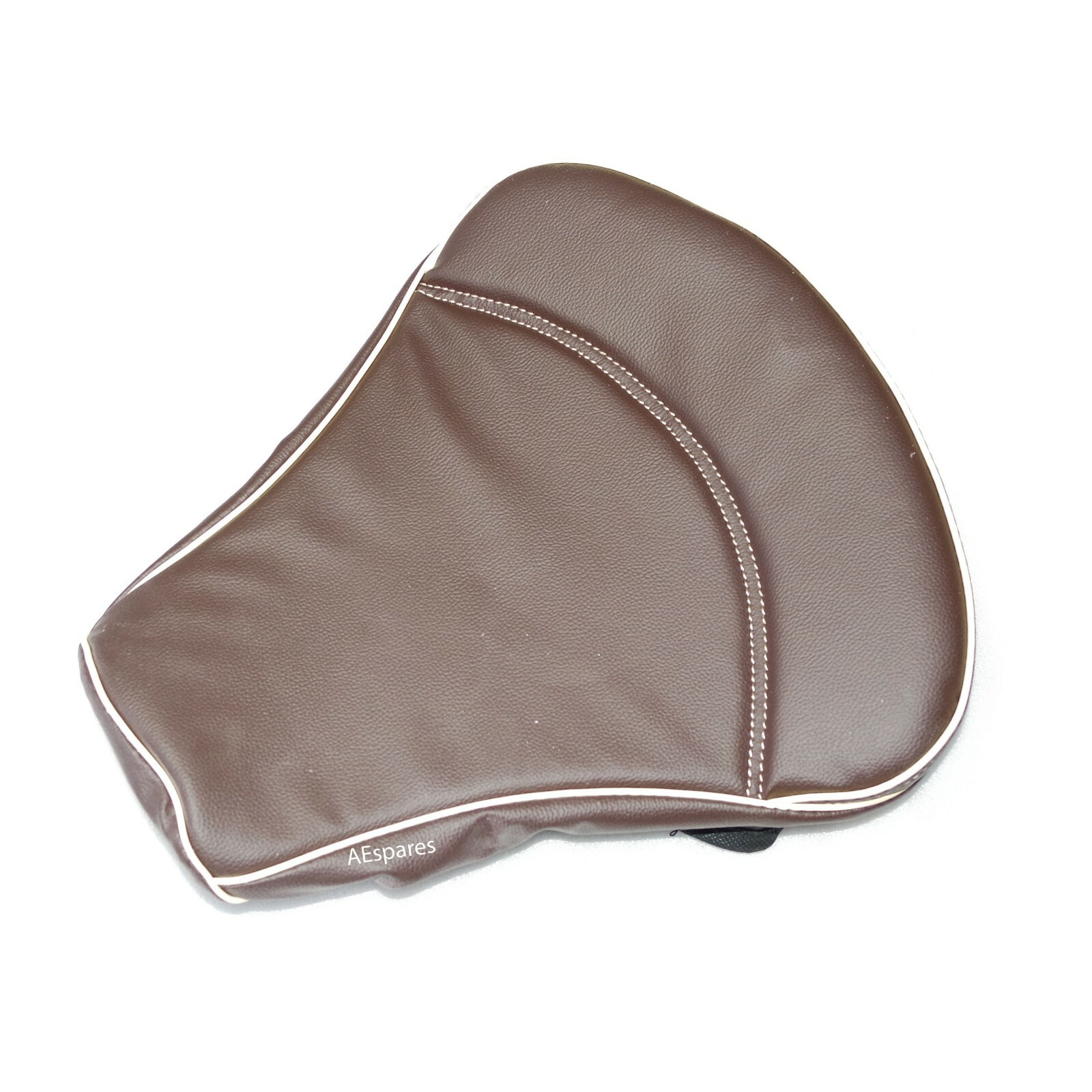 Fits Royal Enfield Classic 350 500 Front & Rear Leatherette Seat Cover Brown 