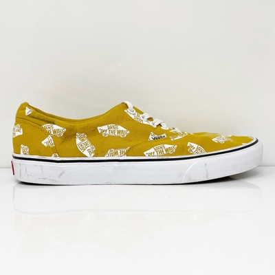 Vans Mens Off The Wall 721356 Желтые повседневные кроссовки, размер 10,5