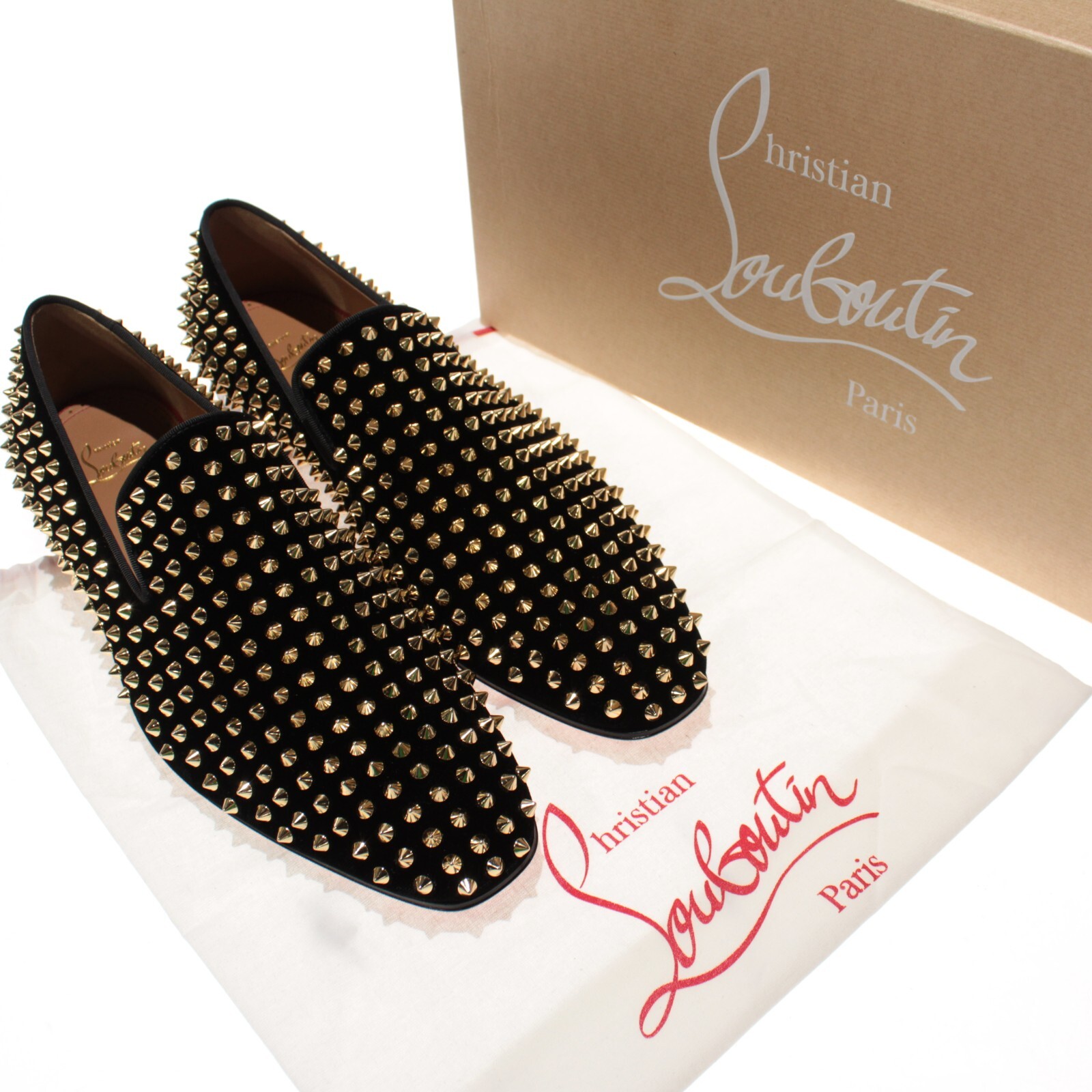 Christian Louboutin NWB Dandelion Spikes Dress Loafers 43.5