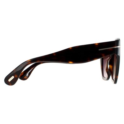 Pre-owned Tom Ford Sunglasses Ft0939 Phoebe 52k Dark Havana Gradient Roviex Brown