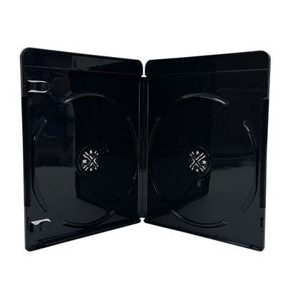 PREMIUM GLOSSY Black 4K Blu-Ray Double Cases 11MM Lot