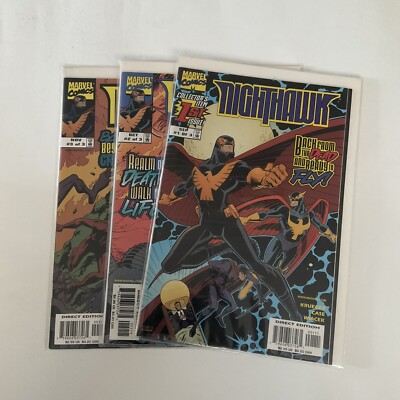 Nighthawk 1 2 3 Lot Run Set Near Mint Nm Marvel