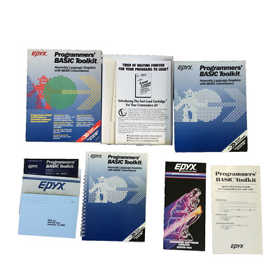 Vintage Epyx Programmers BASIC Toolkit Software For Commodore 64 & 128 Big Box