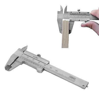Vernier Caliper Stainless Steel Small Measuring Tool 0 50mm For Jewelry 