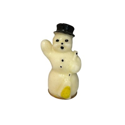 Vintage Gurley Snowman Candle w/ Original Price Label  Mid-Cen...